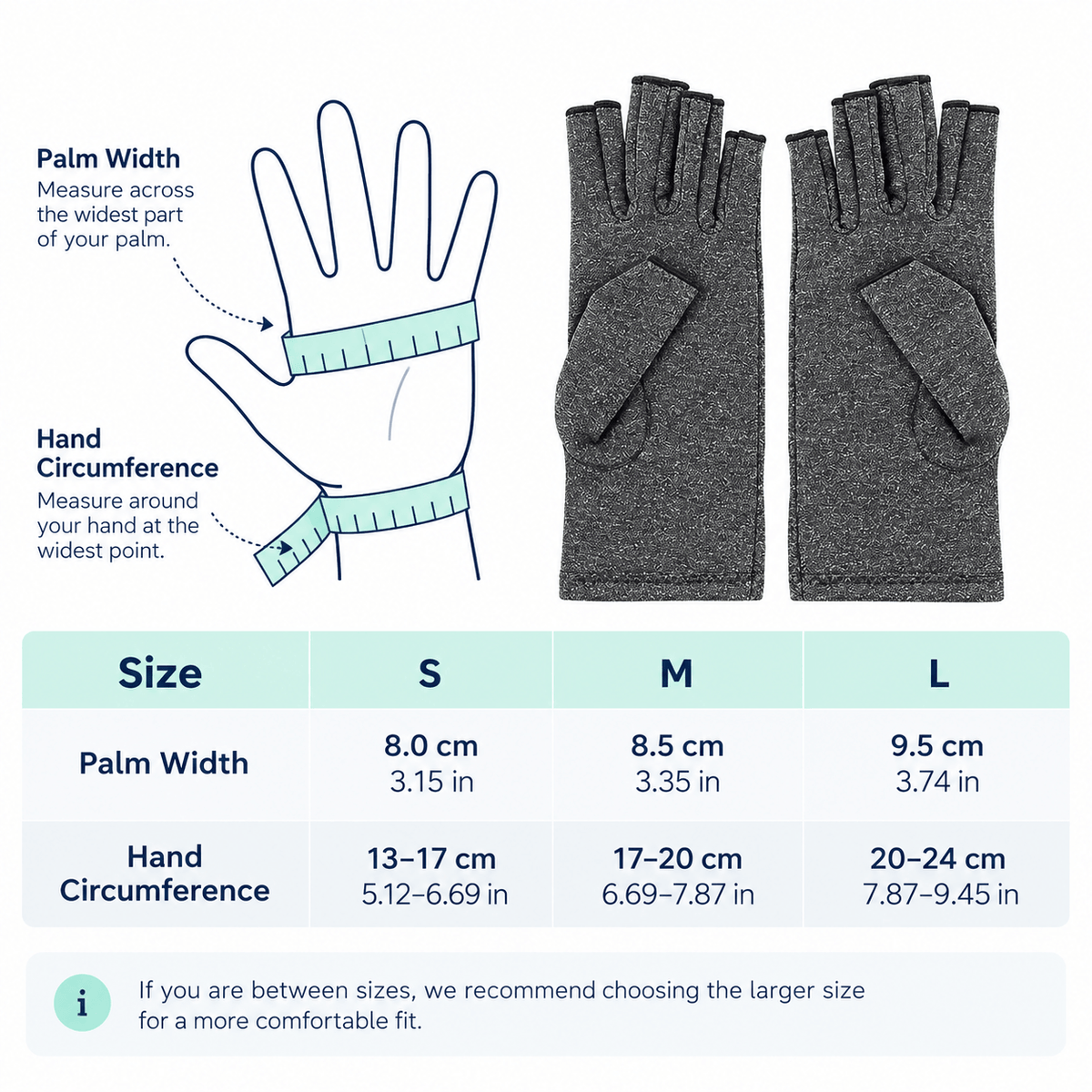 Healvia™ Fingerless Compression Gloves