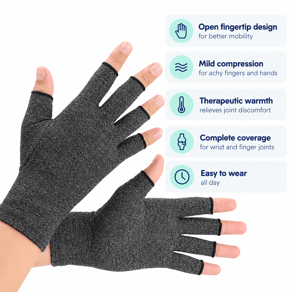 Healvia™ Fingerless Compression Gloves