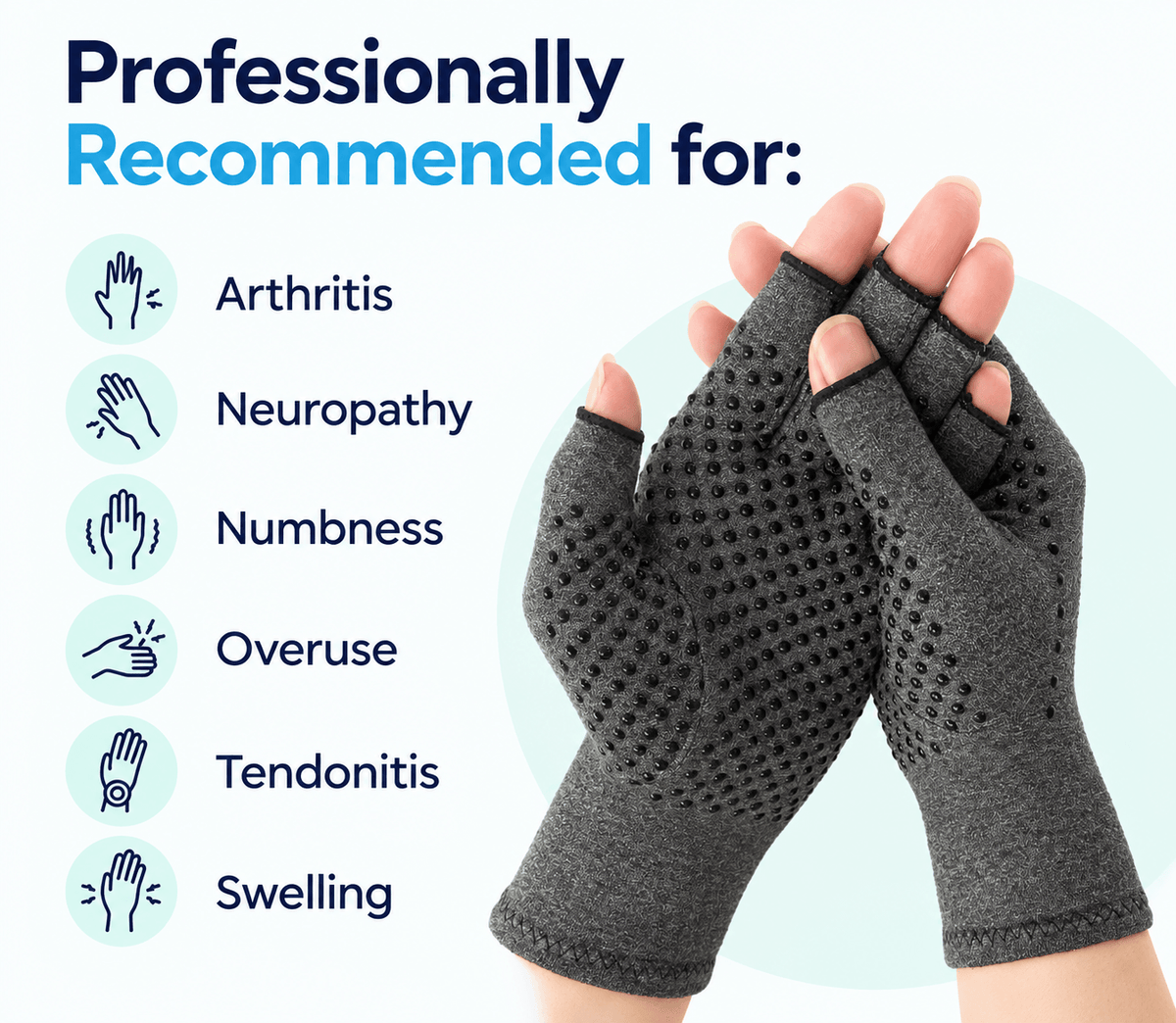 Healvia™ Fingerless Compression Gloves