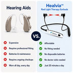 Healvia™ Red Light Therapy Earbuds for Hearing Loss Support