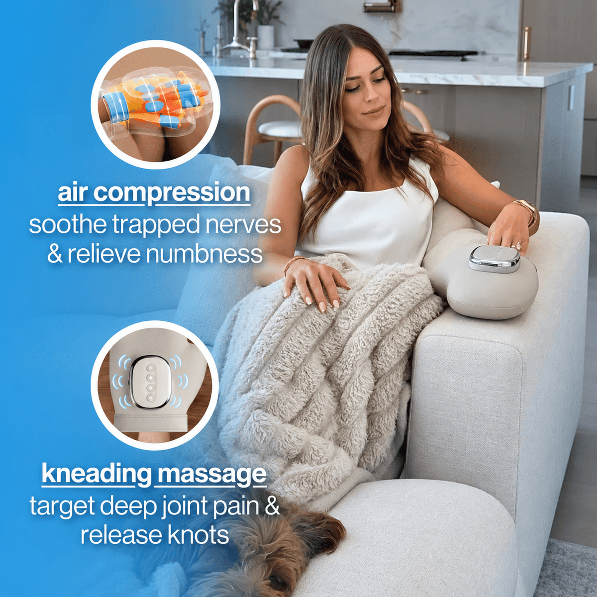 Healvia™ Hand Massager for Arthritis, Carpal Tunnel & Joint Pain
